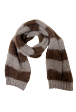21Jewelz Wollige sjaal gestreept - bruin/taupe