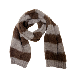 21Jewelz Wollige sjaal gestreept - bruin/taupe