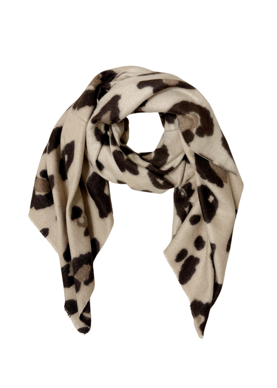 21Jewelz Sjaal met panterprint - beige/bruin