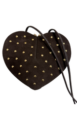 21Jewelz Hartjes tas suede choco bruin