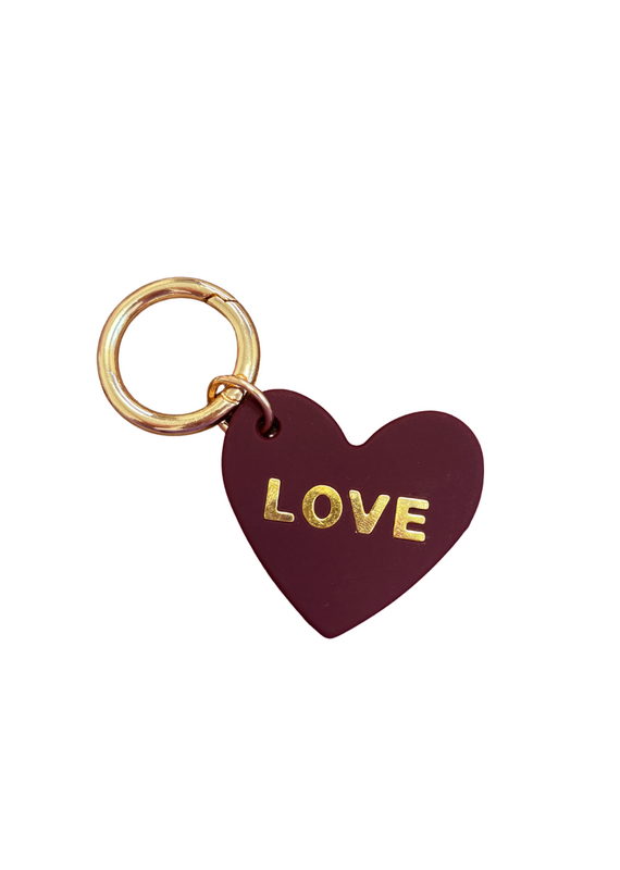 21Jewelz Sleutelhanger love - bordeaux