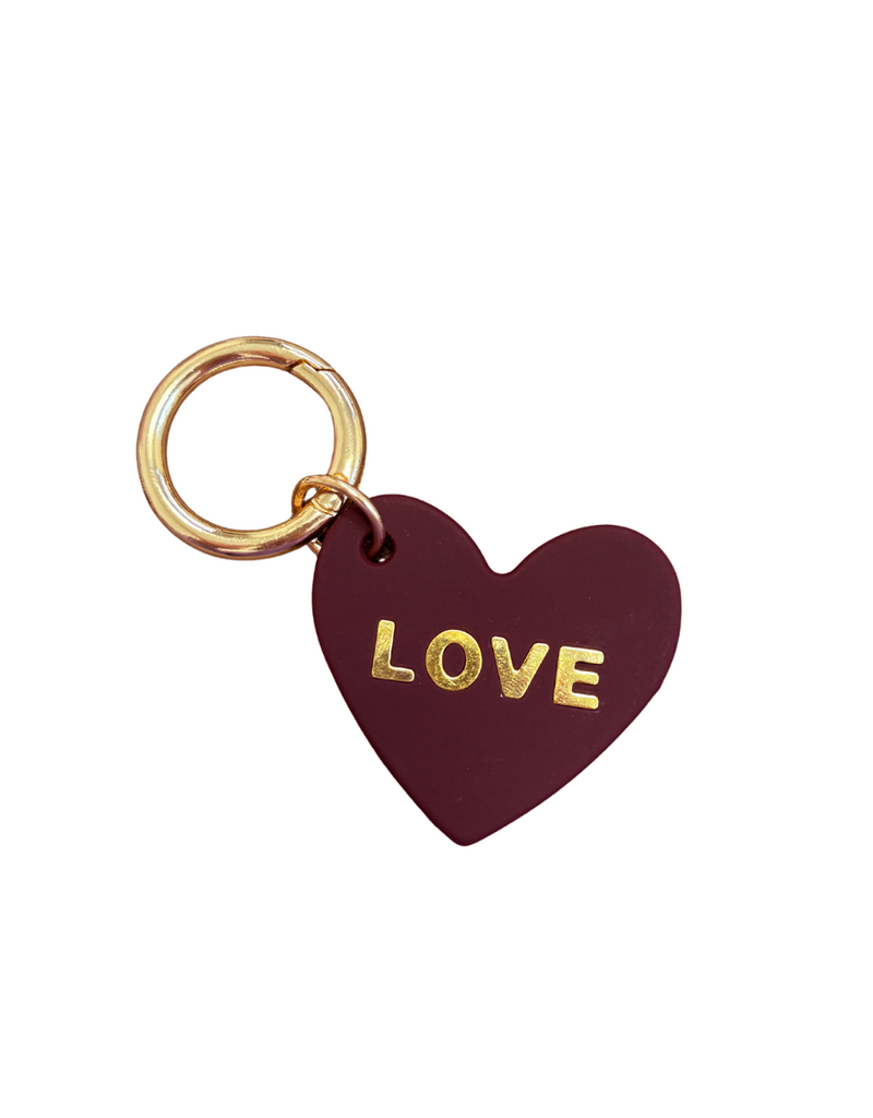21Jewelz Sleutelhanger love - bordeaux