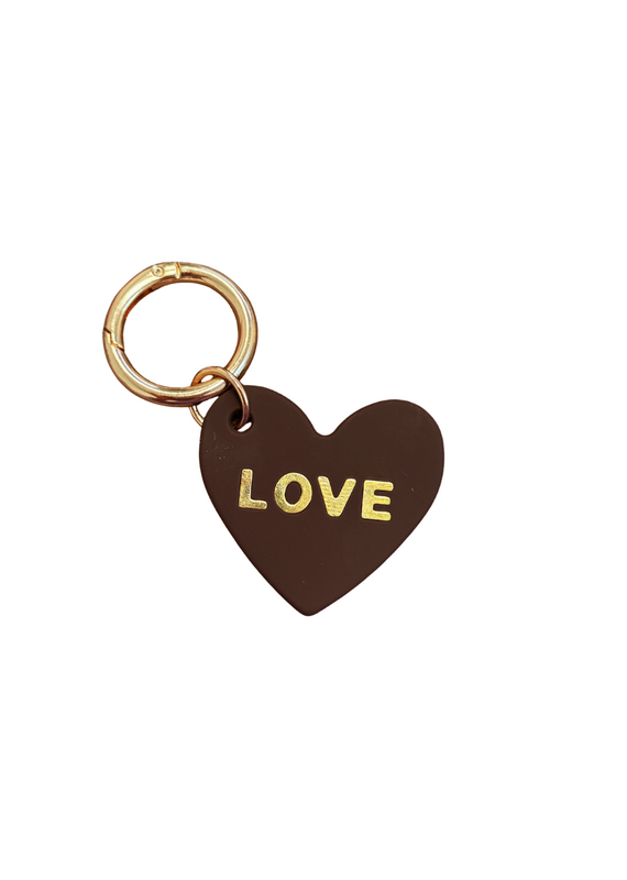 21Jewelz Sleutelhanger love - bruin