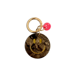21Jewelz Sleutelhanger smiley - bruin