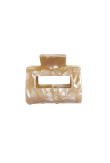 21Jewelz Middelgrote haarklem - beige marmer