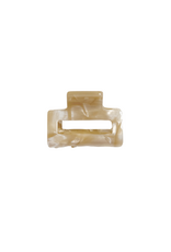 21Jewelz Mini haarklem - beige marmer