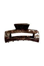 21Jewelz Grote haarklem - bruin marmer