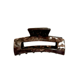 21Jewelz Grote haarklem - bruin marmer