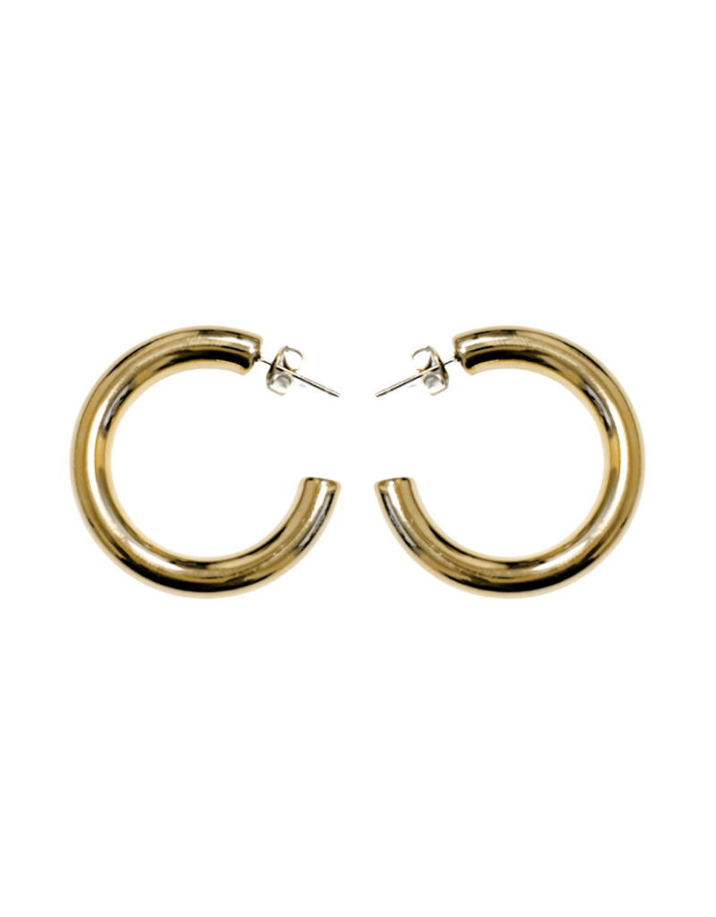 21Jewelz Middelgrote chunky oorringen - goud