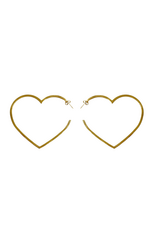 21Jewelz Statement hartjes oorbellen - goud