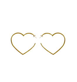 21Jewelz Statement hartjes oorbellen - goud