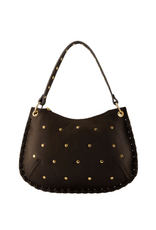 21Jewelz Tas met gouden studs - donkerbruin