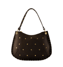 21Jewelz Tas met gouden studs - donkerbruin