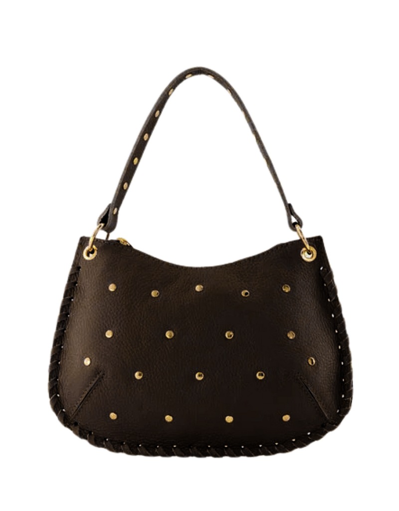 21Jewelz Tas met gouden studs - donkerbruin