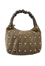 21Jewelz Middelgrote tas met gouden studs - taupe