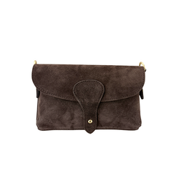 21Jewelz Suede handtasje met gesp - choco bruin