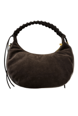 21Jewelz Grote handtas met gevlochten hengsel - donker bruin