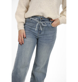 21Jewelz Wide leg jeans met ceintuur - blauw