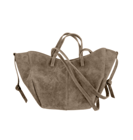 21Jewelz Suede shopper met dubbel hengsel - taupe