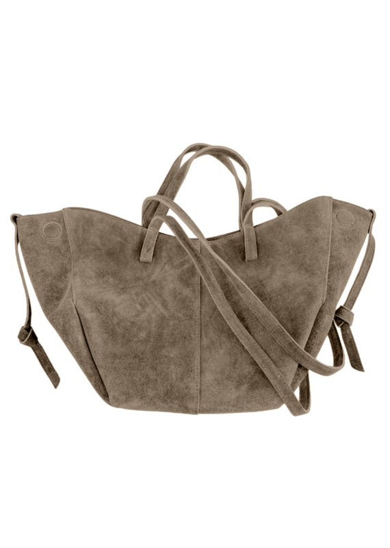 21Jewelz Suede shopper met dubbel hengsel - taupe