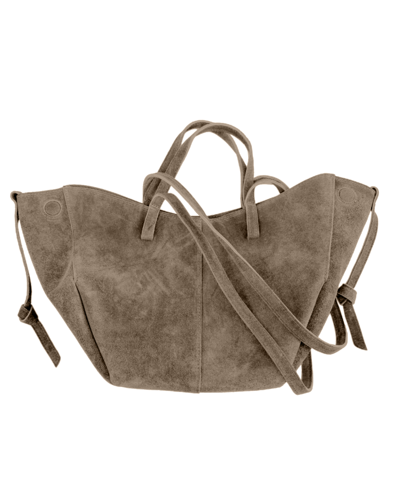 21Jewelz Suede shopper met dubbel hengsel - taupe
