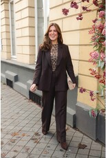 21Jewelz Cashmere top met ronde hals - panterprint