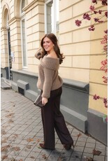 21Jewelz Off shoulder trui - taupe