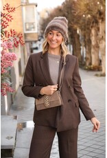 21Jewelz Pantalon met krijtstreep - bruin