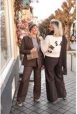 21Jewelz Pantalon met krijtstreep - bruin