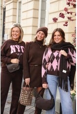 21Jewelz Geruit vest - bruin/roze