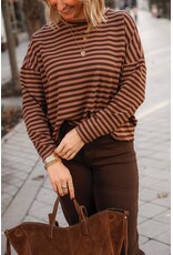 21Jewelz Gestreepte trui - bruin / lichtbruin