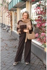 21Jewelz Gebreide trui met strepen - bruin / beige