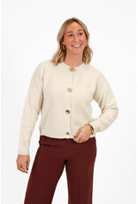 21Jewelz Trui met verschillende gouden knopen - ecru