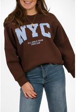 21Jewelz Sweater NYC - bruin / blauw
