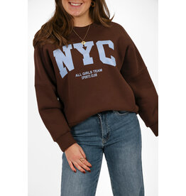 21Jewelz Sweater NYC - bruin / blauw
