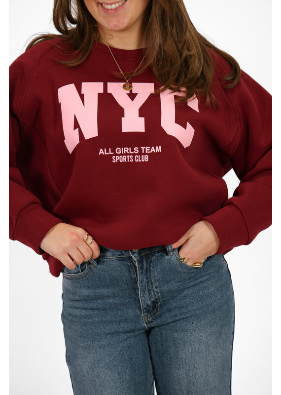 21Jewelz Sweater NYC - bordeaux
