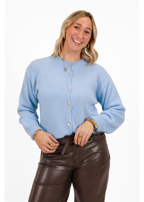 21Jewelz Vest met knoopjes - lichtblauw