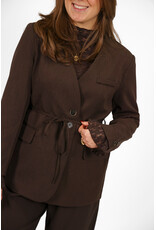 21Jewelz Nette blazer met ceintuur - bruin