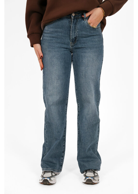 21Jewelz Loose straight jeans extra long - blauw