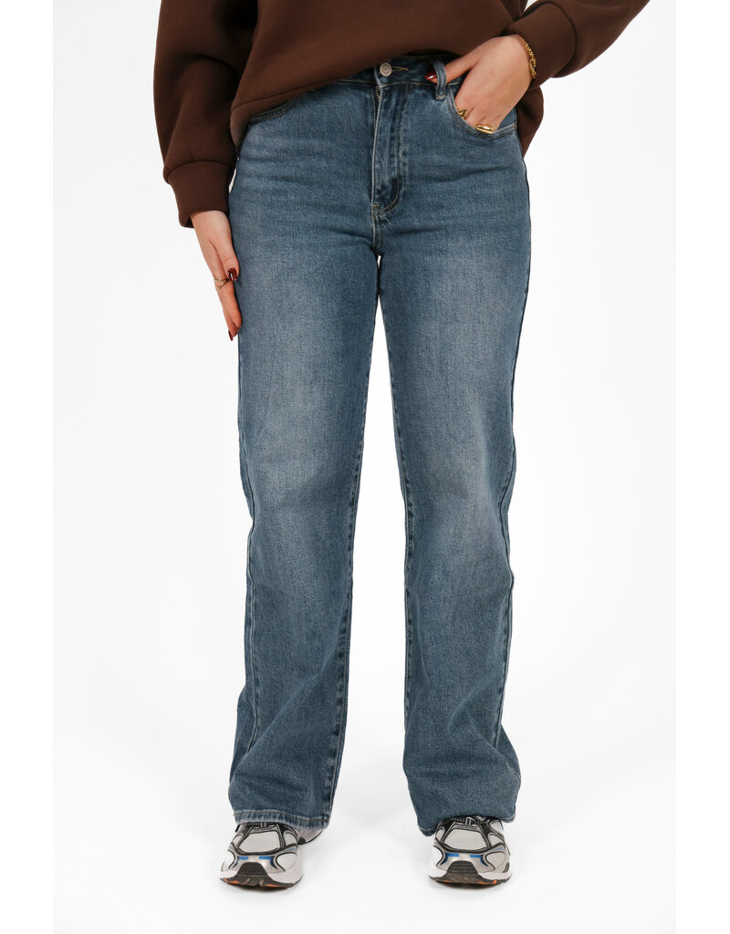 21Jewelz Loose straight jeans extra long - blauw