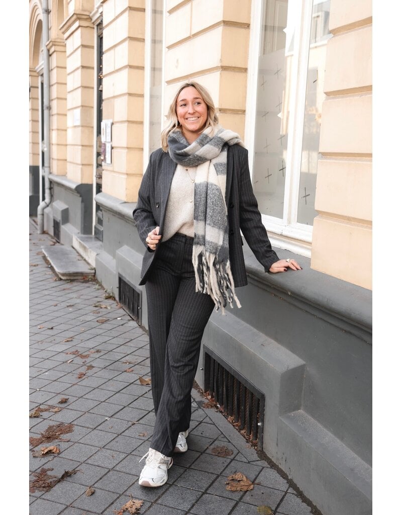 21Jewelz Pantalon met krijtstreep - donkergrijs