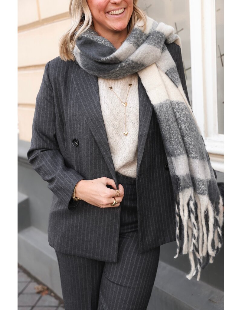 21Jewelz Pantalon met krijtstreep - donkergrijs