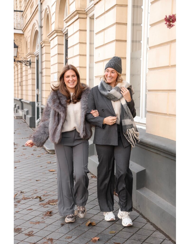 21Jewelz Blazer met krijtstreep - donkergrijs