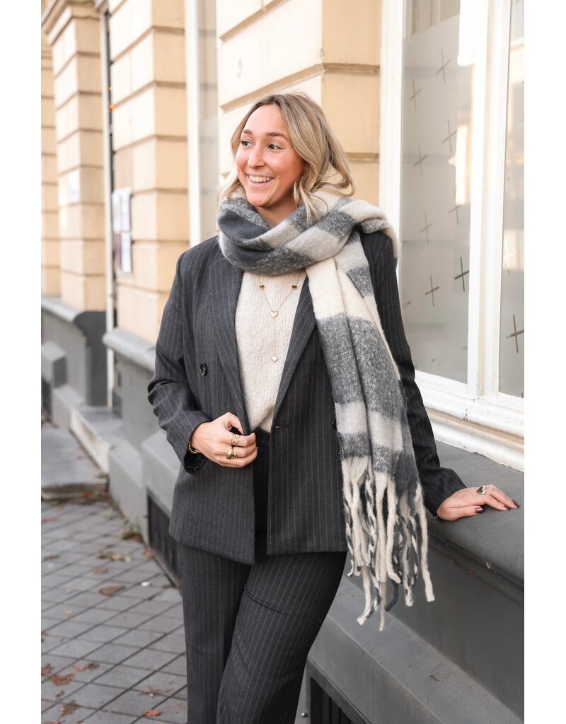 21Jewelz Blazer met krijtstreep - donkergrijs