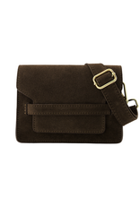21Jewelz Musthave tas - suede donkerbruin