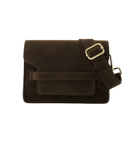 21Jewelz Musthave tas - suede donkerbruin