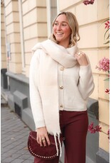 21Jewelz Trui met verschillende gouden knopen - ecru