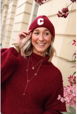 21Jewelz Gebreide trui met opstaande kraag - bordeaux