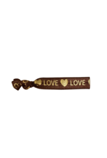21Jewelz Love armbandje - bruin & goud