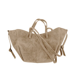 21Jewelz Suede shopper met dubbel hengsel - beige